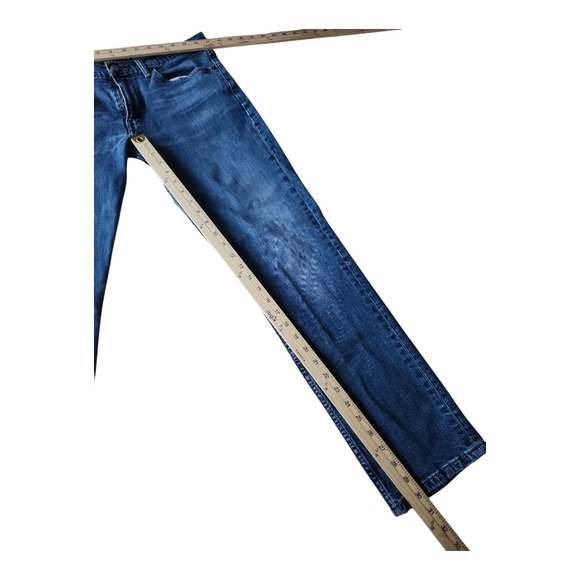 Men's Levis Blue Jeans Straight Leg 34 x 32 - Picture 7 of 10